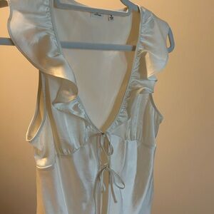 Wilfred Cream Satin Blouse